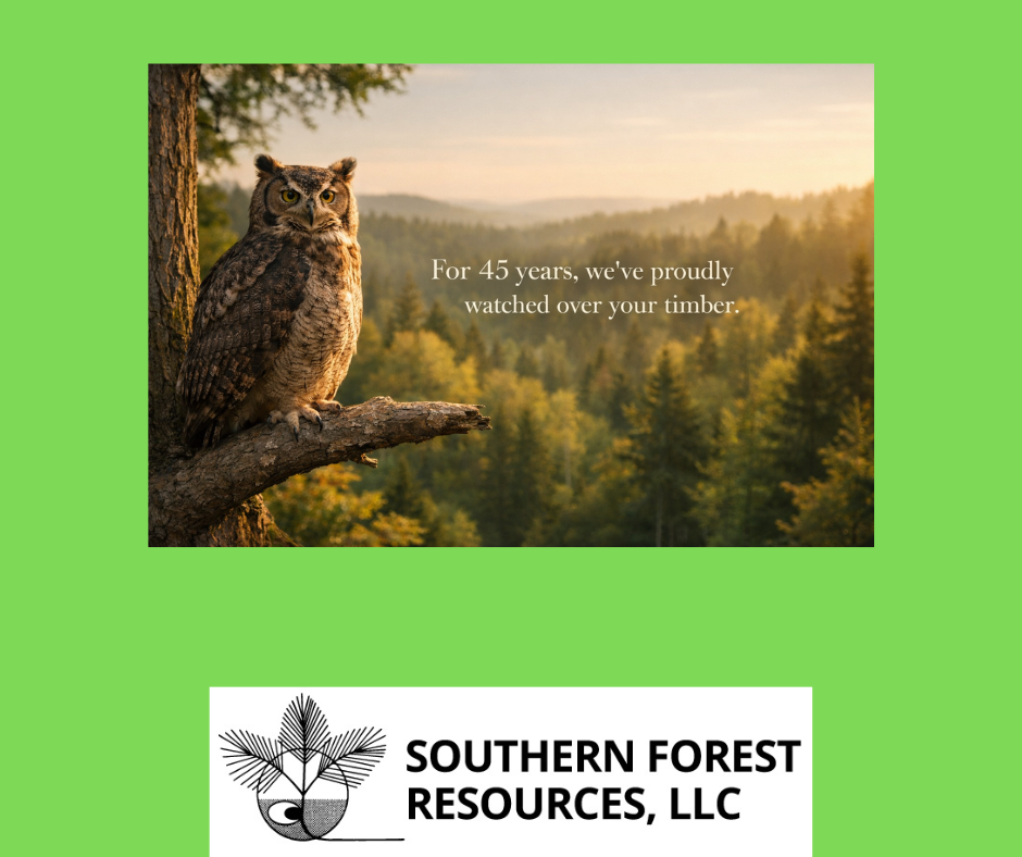 Southern Forest Resources - For over 45 years, we've proudly watched over your timber. Southern Forest Resources - For over 45 years, we've proudly watched over your timber.